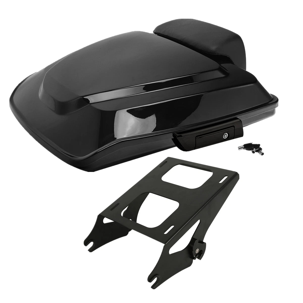 Black Razor Trunk Pad Mount Rack Fit For Harley  Road Glide 2014-2025