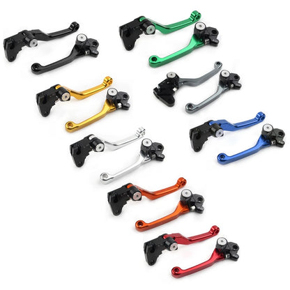 Pair Pivot Brake Clutch Lever For YAMAHA WR 250F WR 450F 01-16 WR250F WR450F Blk