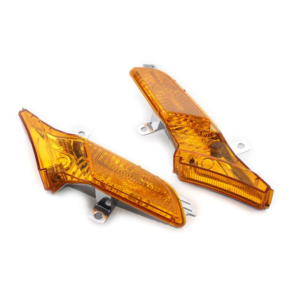 2pcs Front Side Marker Light Fit For Porsche Cayenne 2008-2010 ABS