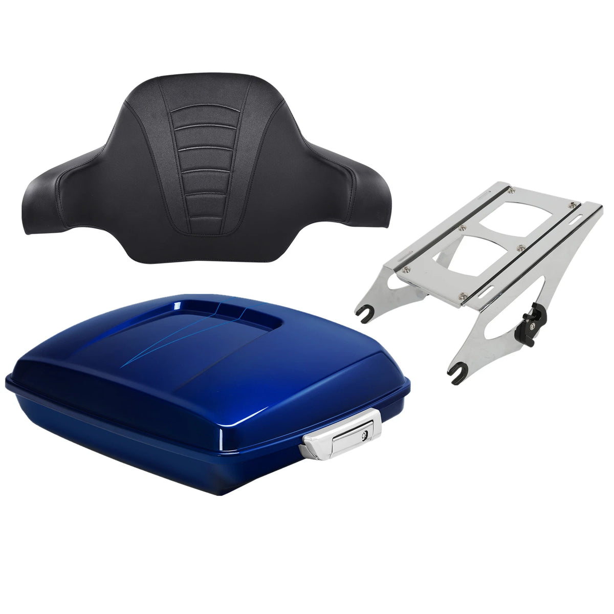 Razor Trunk Pad Mount Rack For Harley Street Road Glide 14-25 Superior Blue