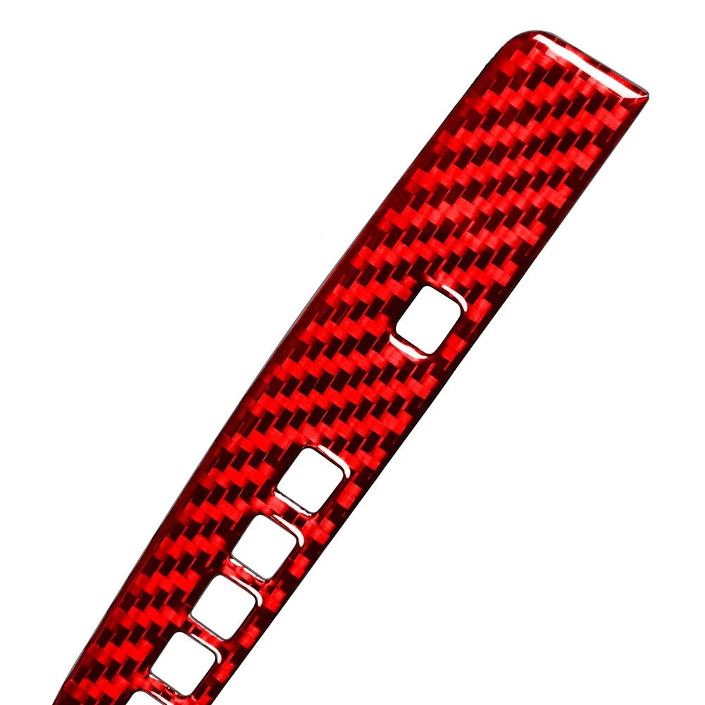 Red Carbon Fiber Interior Gear Shift Cover Trim For Honda Accord 2013-2017 US
