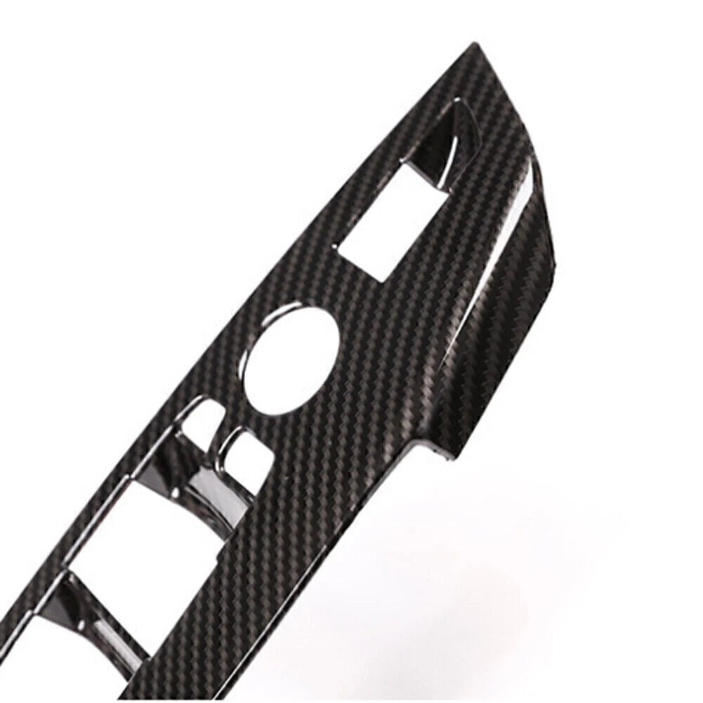Carbon Fiber Inner Door Window Switch Trim Cover For BMW X3 X4 G01 G02 2018-2023