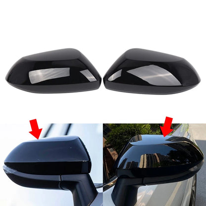 Side Door Rearview Upper Mirror Cover Cap Glossy Black For Toyota Corolla 19-25