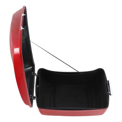 King Trunk Luggage Fit For Harley Touring Road King Glide Wicked Red 14-25 24 23