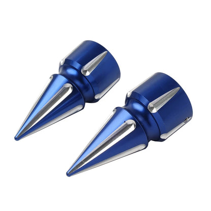 Front Axle Cap Nut Cover 3.6" For Harley Softail 07+ Dyna 08+ Street Glide Blue