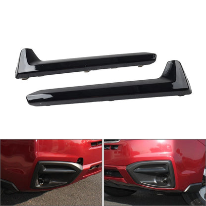 1 Pair Trim Fog Light Molding Trim Glossy Black For Subaru Forester 2017-2018
