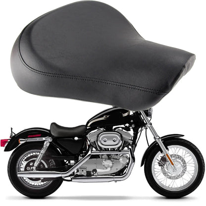 Front Driver Solo Seat Leather For Harley Sportster XL1200 883 72 48 1983-2003