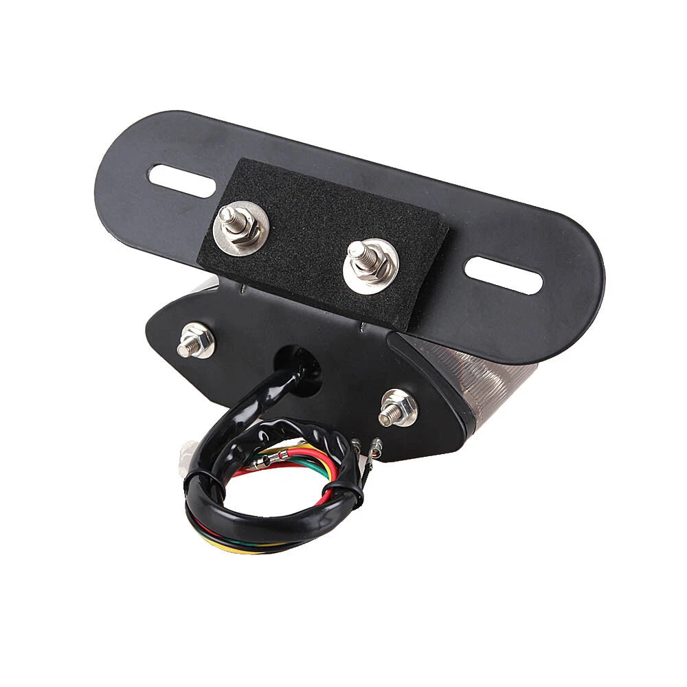 Motorcycle LED Turn Signals Brake Stop Light License Plate Integrated Tail Light