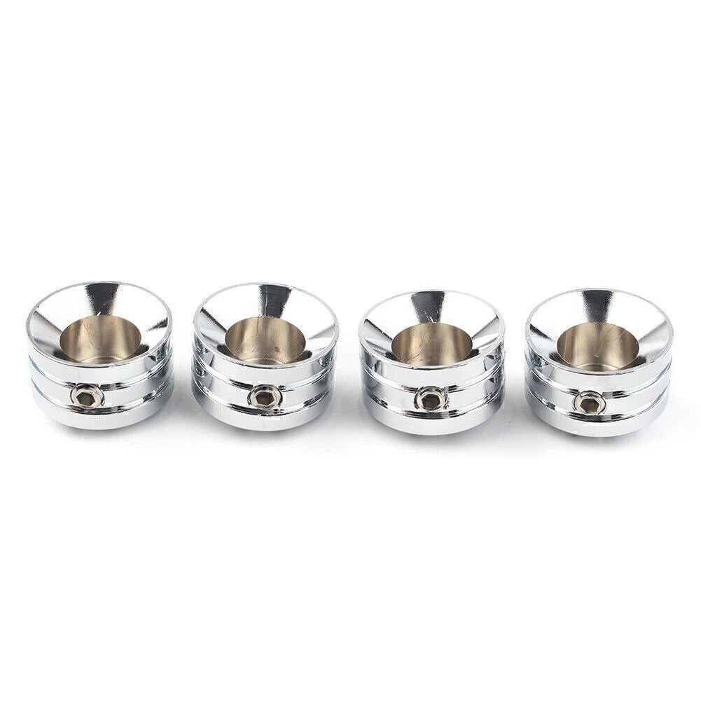 4ⅹ Head Bolt Cover Cap for Harley Twin Cam 1999-Later & Evo 1985-1999 Chrome USA