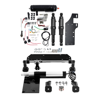 Electric Center Stand &Air Ride Suspension Tank Fit For Harley Road Glide 17-Up