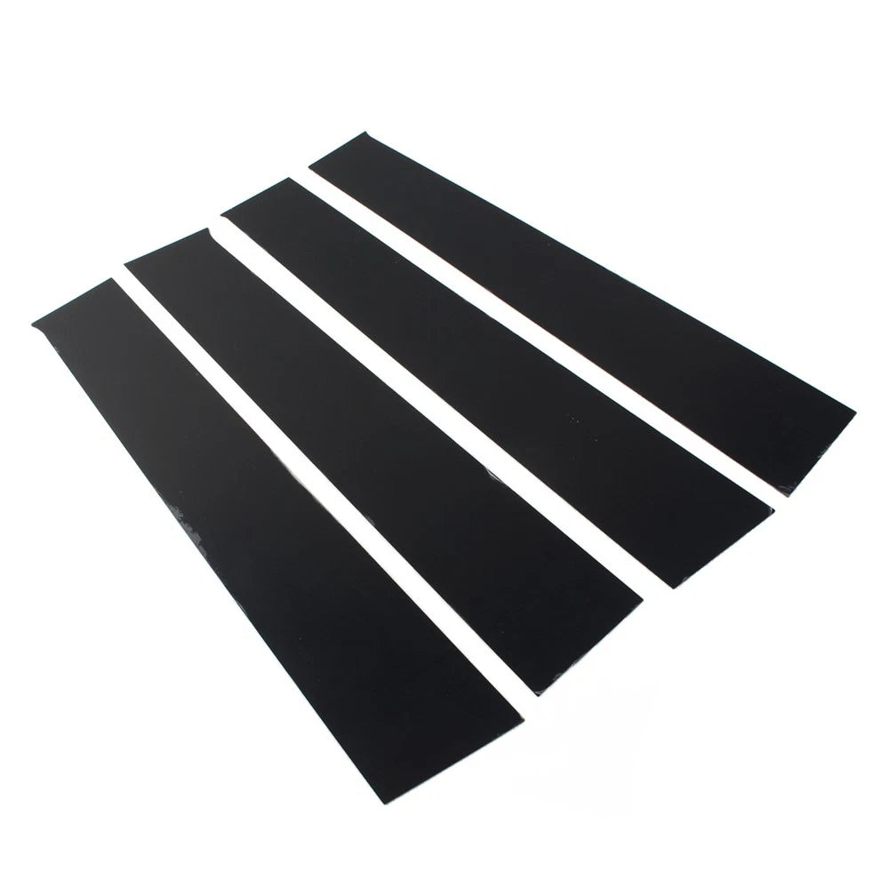 4 Pcs Bright Black Car Window Pillar Posts Door Trims For Dodge Ram 1500 2009-18