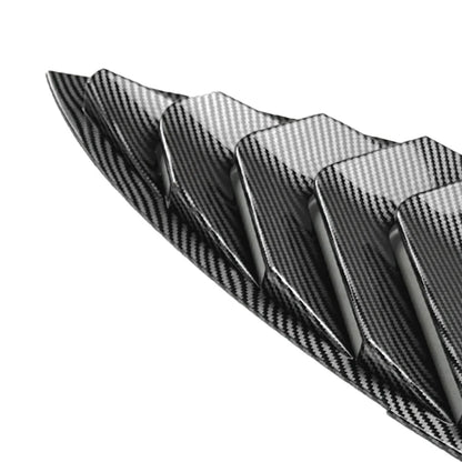 2pcs ABS Rear Window Side Vent Shutter Louver Cover Trim For Tesla Model 3