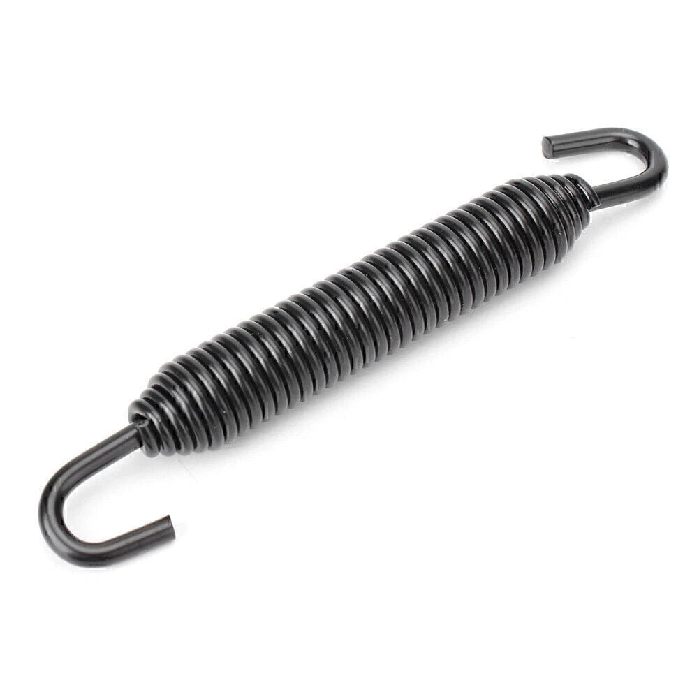 Universal Long Stainless Header Exhaust Springs Motorcycle Black US