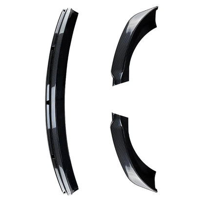 US Front Bumper Lip Chin Spoiler Splitter For Tesla Model 3 17-21 Carbon Fiber