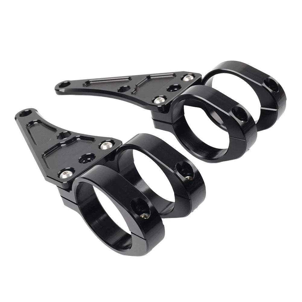 49MM Motorcycle Headlight Bracket Mount Clamp Fork Tube Holder For Harley