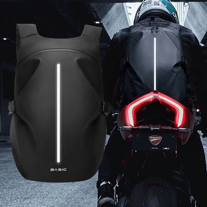 Reflective Motorcycle Helmet Backpack Waterproof Storage Riding Shoulder Bag