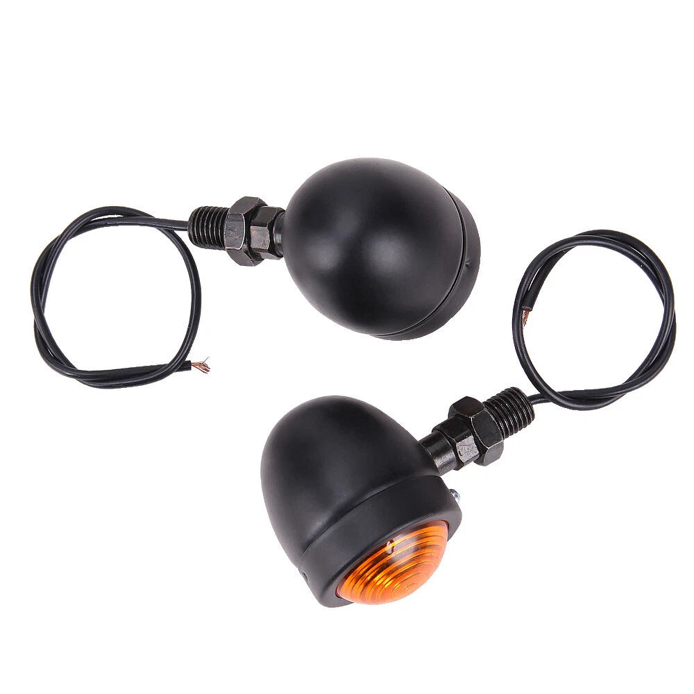 Black Motorcycle Turn Signal Blinker Lights For Harley Sportster XL1200 883 Dyna