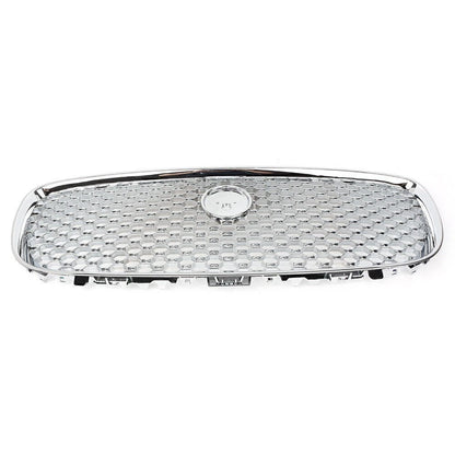 Front Upper Bumper Mesh Grille Grill Fit Jaguar XF XFR 2016 - 2020 Chrome