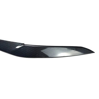 Front Fog Light Lamp Eyebrow Cover Trim For BMW X5 2018-22 X6 19-22 Carbon Fiber