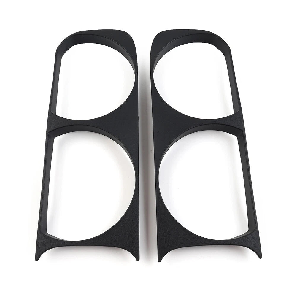 Headlight Headlamp Bezel Frame Trim For Dodge Challenger 2008-2014 Matte Black