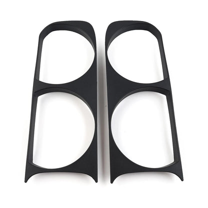 Headlight Headlamp Bezel Frame Trim For Dodge Challenger 2008-2014 Matte Black