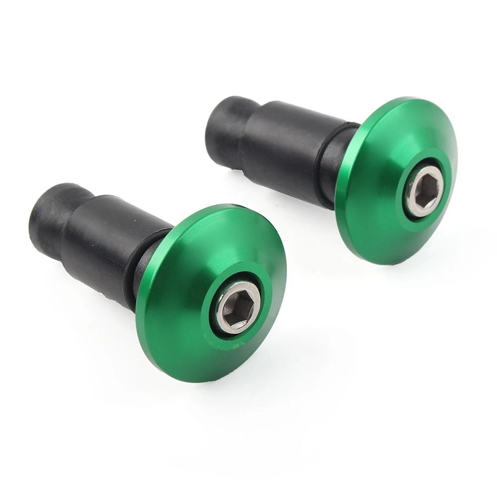 CNC 7/8'' Handle Bar End Weights Handlebar Grips Cap Plugs Dirt Bike Green USA