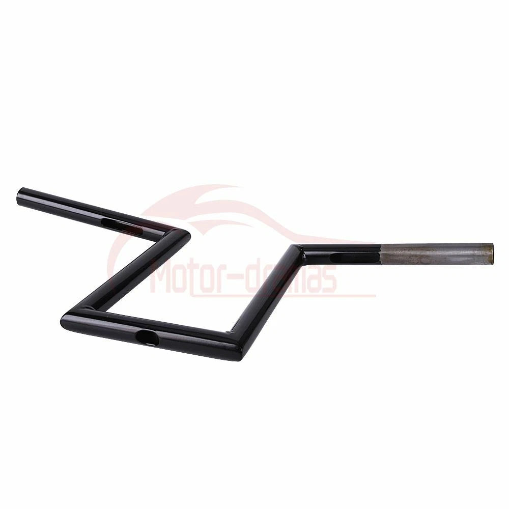 1" Z Bars Drag Handlebar Fit For Harley Bobber Softail Dyna Sportster Motorcycle