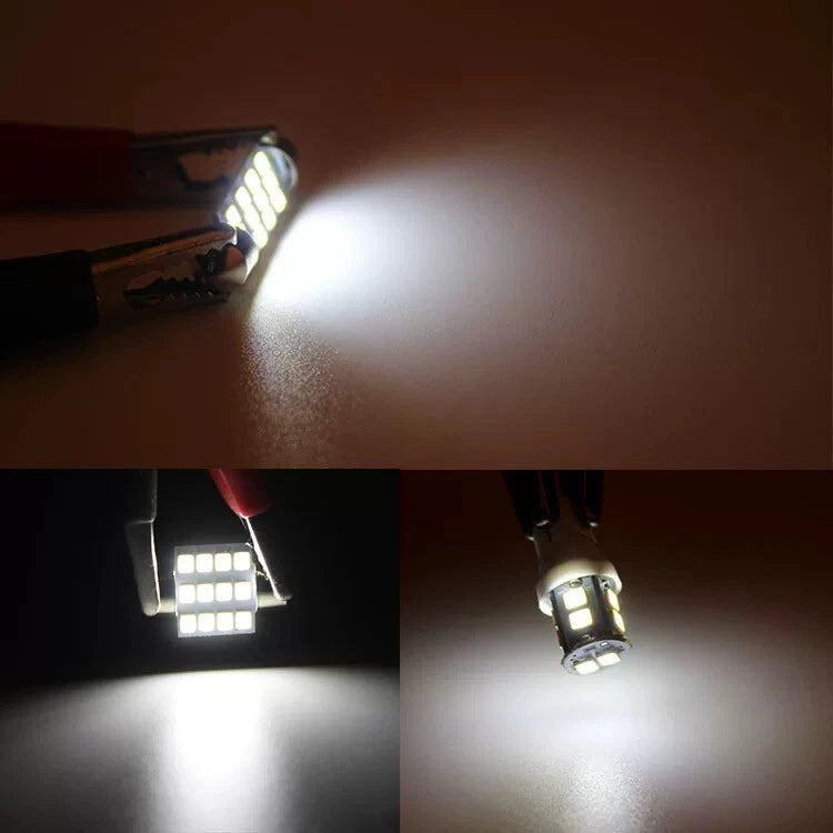 20Pcs T10 LED Light Car Bulbs Auto Lamp For Interior Dome Map Set Inside White