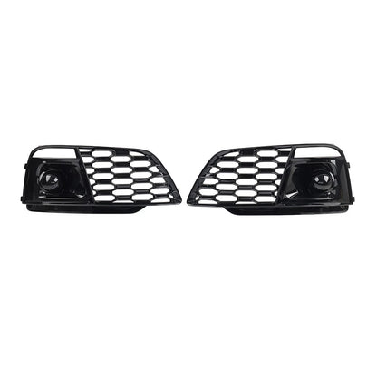 1 Pair Front Bumper Honeycomb Fog Lamp Grille Cover For Audi Q5 SQ5 2018-2020