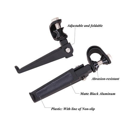 1"~ 1-1/4" 1.25" Engine Guard Crash Bar U-clamp Foot Pegs For Harley Motorcycle