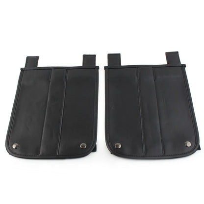 Motorcycle PU Leather Universal Trike Rear Fender Bra For Harley Roadsmith Black