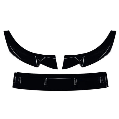 Glossy Black Front Bumper Splitter Spoiler Lip For Audi Q3 F3 Sline 2019-2024
