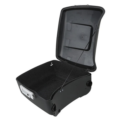 Matte Black King Trunk Pad Rack Speakers Fit For Harley Street Glide 14-25