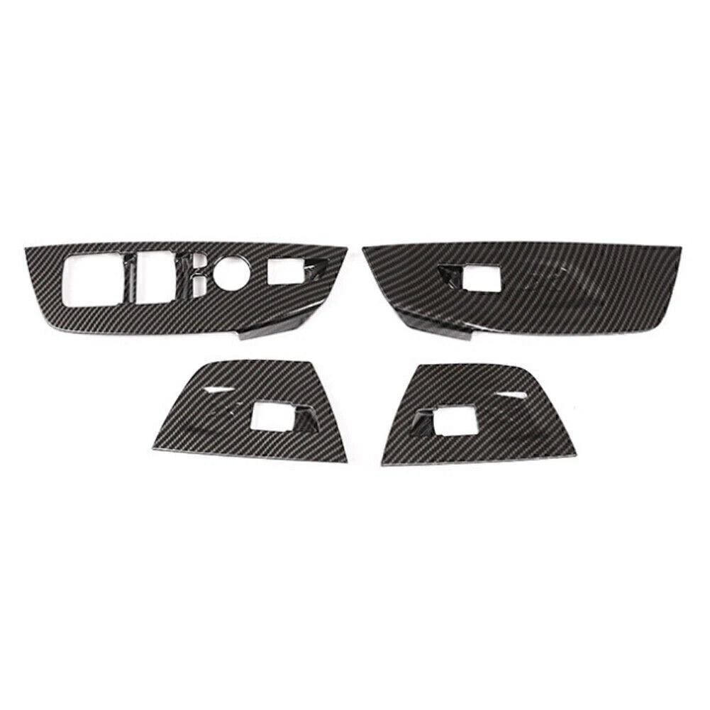 Carbon Fiber Inner Door Window Switch Trim Cover For BMW X3 X4 G01 G02 2018-2023