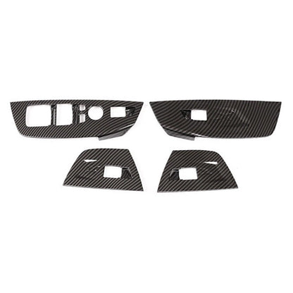 Carbon Fiber Inner Door Window Switch Trim Cover For BMW X3 X4 G01 G02 2018-2023