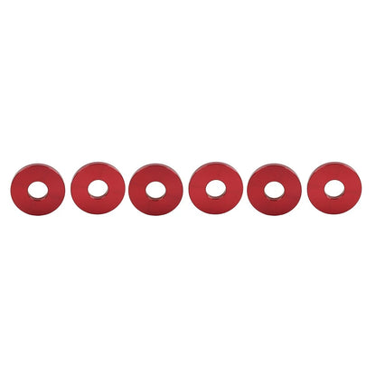 6X Engine Saddlebag Crash Bar Decorative Spacer Ring For Harley Softail Red