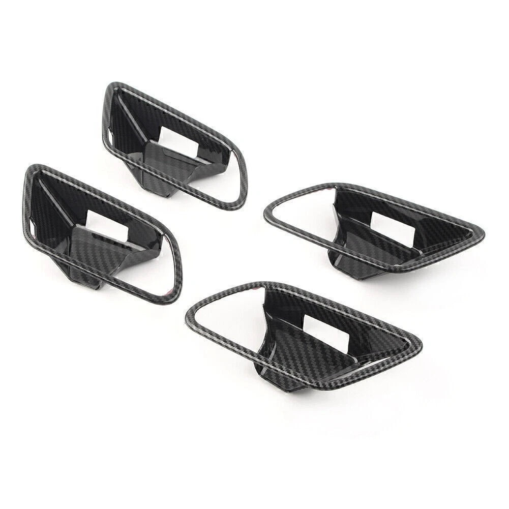 4pcs Carbon Fiber Inner Handle Bowl Covers For Mercedes-Benz A-Class W177 2019