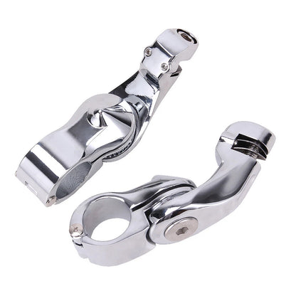 1-1/4" 1.25" Motorcycle Highway Crash Bar Foot Pegs Mount Kit For Harley Touring