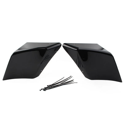 For Harley Road Electra Glide 89-13 Stretched Side Cover Extended Black Pair US