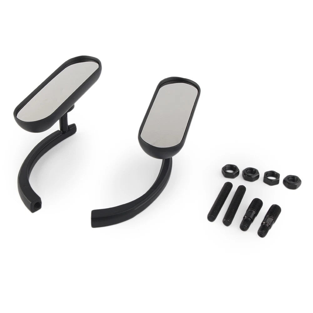 1 Pair Motor Rear View Side Mirror left right Fit All for Harley Davidson Black