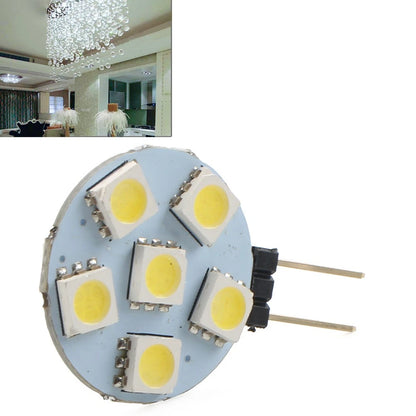 1 pc DC12V G4 Super Bright Flat Light 5050 SMD 6 LED Bulb Lamp White Light