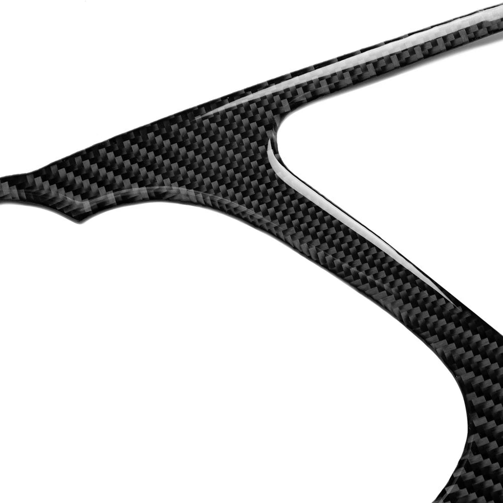 LHD Carbon Fiber Look Console Instrument Panel Cover Trim For Audi A4 B8 RS4 S4