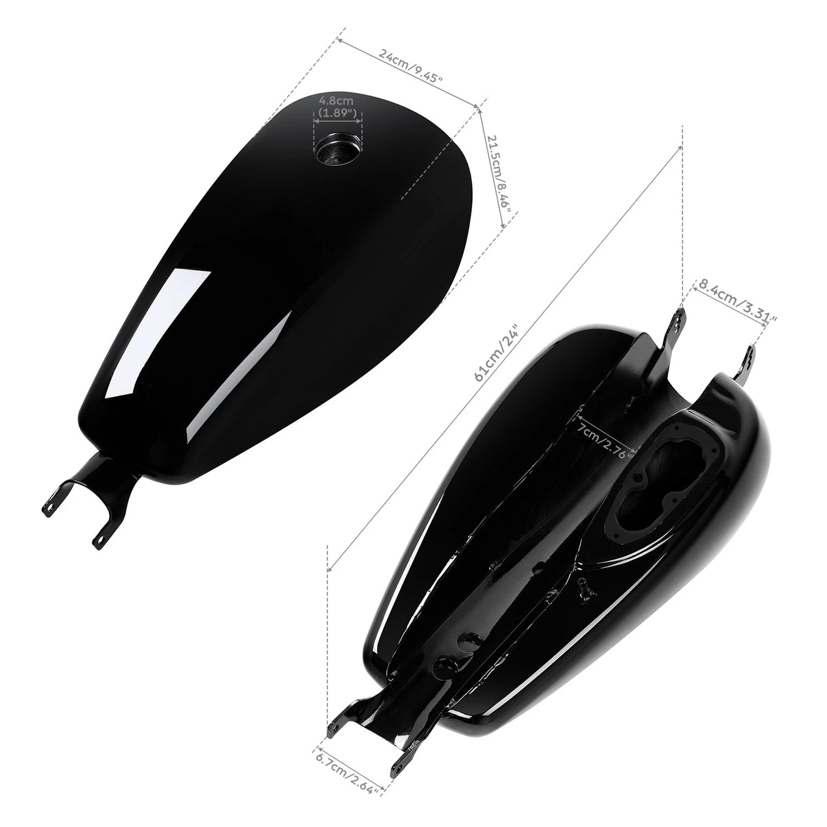Painted 2.6 Gallon Gas Fuel Tank For Harley Sportster XL883 1200 48 72 07-22 21