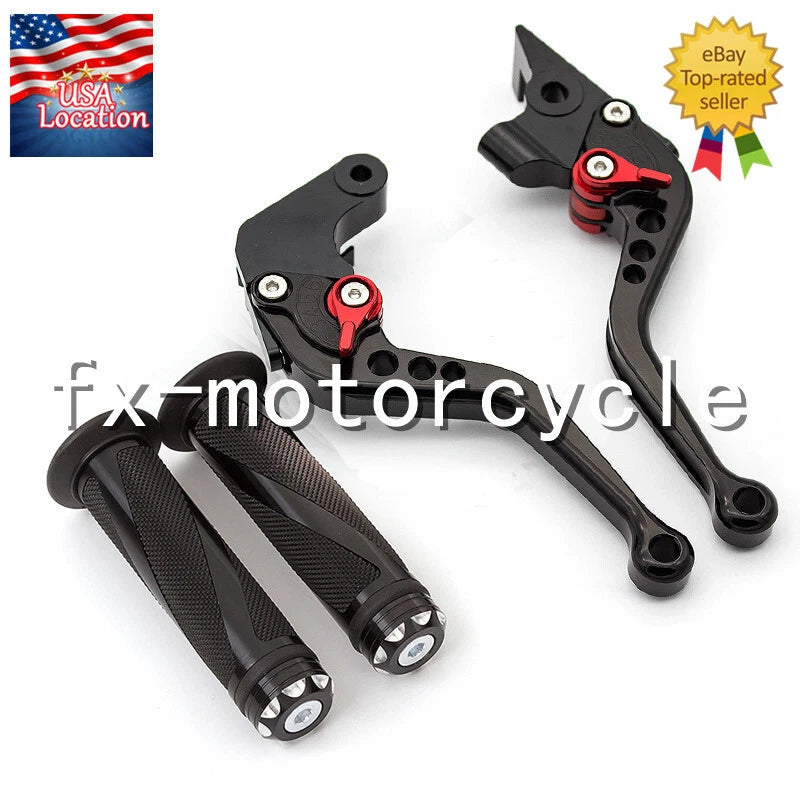 For Yamaha FZ-07 MT-07 2014-2021 2017 2018 Brake Clutch Levers CNC Grips Short