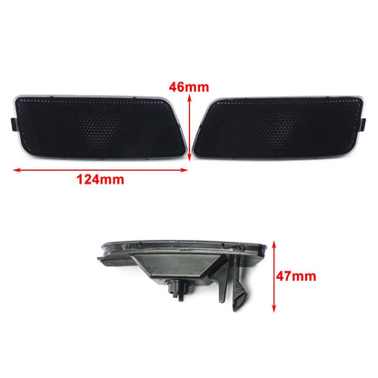 Black Front Bumper Turn Signal Bezel Marker Light Housing For VW Golf MK6 09-13
