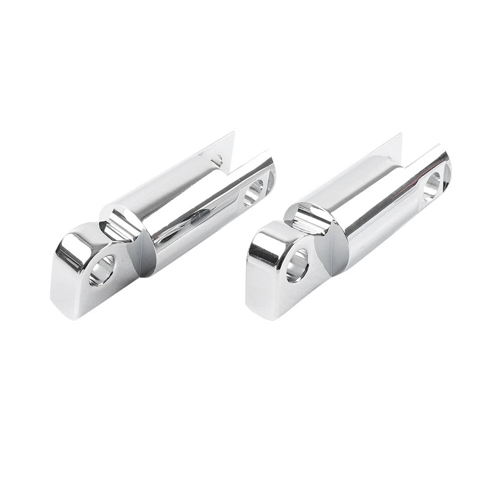 2x Male Mount Foot Peg Extensions For Harley Sportster Softail Dyna Touring Chro