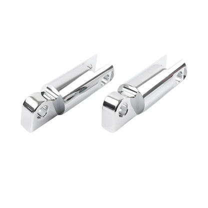 2x Male Mount Foot Peg Extensions For Harley Sportster Softail Dyna Touring Chro