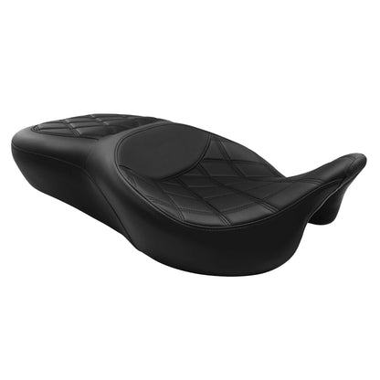 Black Driver Passenger Seat Fit For Harley Touring Road Glide King 2009-2023 10