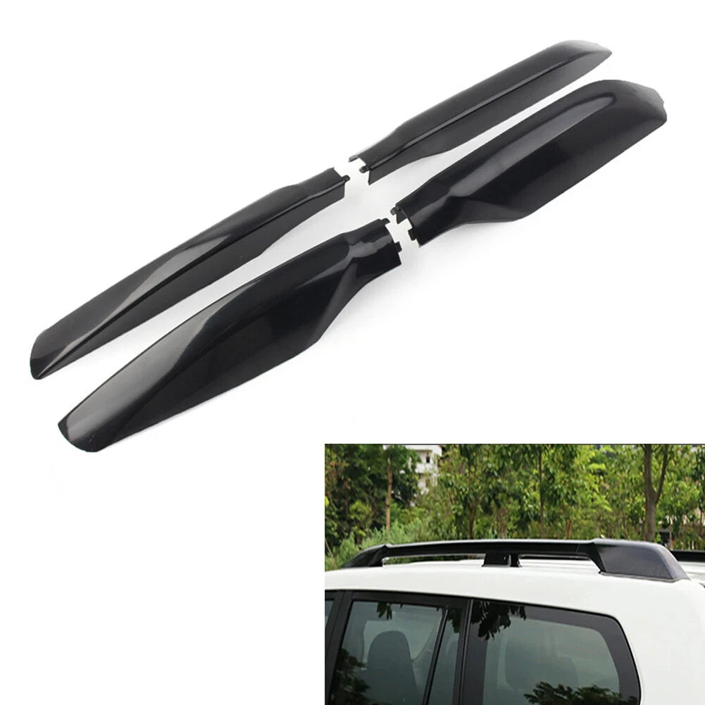 Roof Rack Bar Rail End Cover Shell Fit Toyota Land Cruiser Prado FJ150 2010-2018