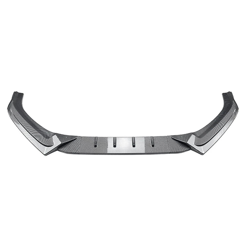 Carbon Look Front Bumper Splitter Spoiler Lip For Audi A4 B9 S4 Sedan 2017-2019